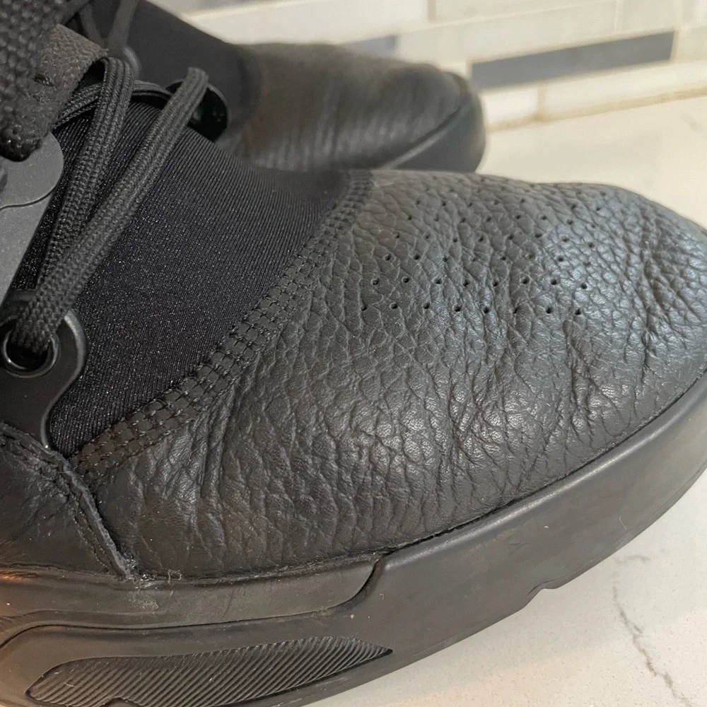 Nike Air Force 270 Triple Black High top buckle strap Sneakers Mens 11